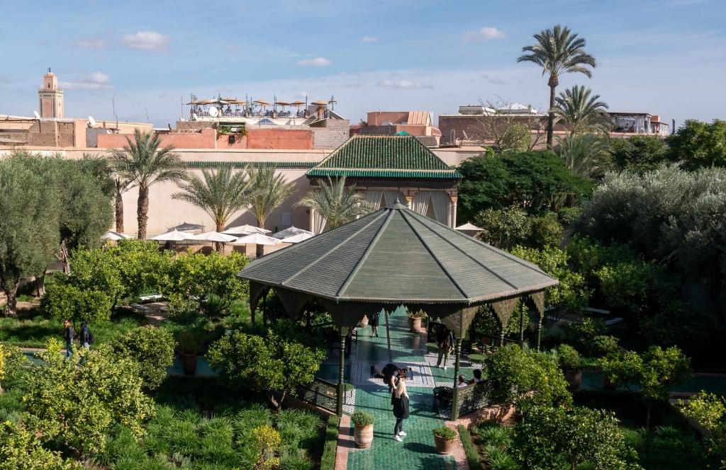 Einer der Gärten von Marrakesch