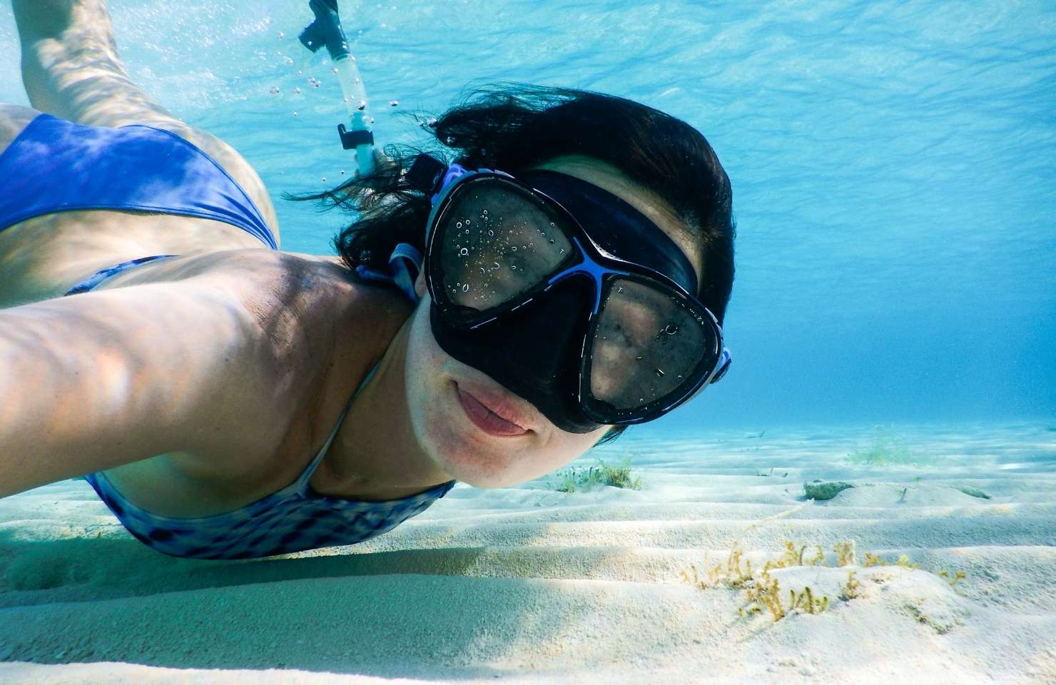 snorkelling plongee femme seule 