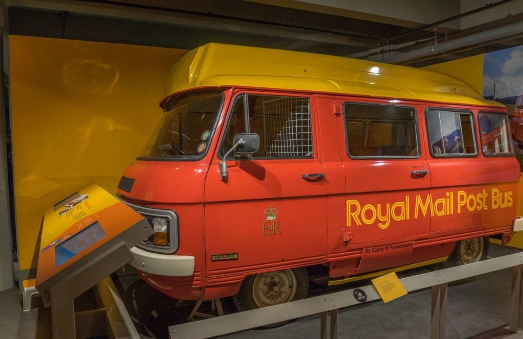 Bus im Postmuseum in london