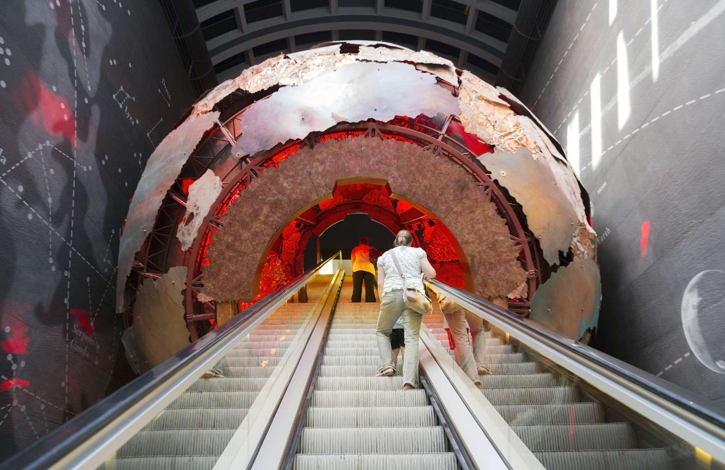 Treppe im Wissenschaftsmuseum in london