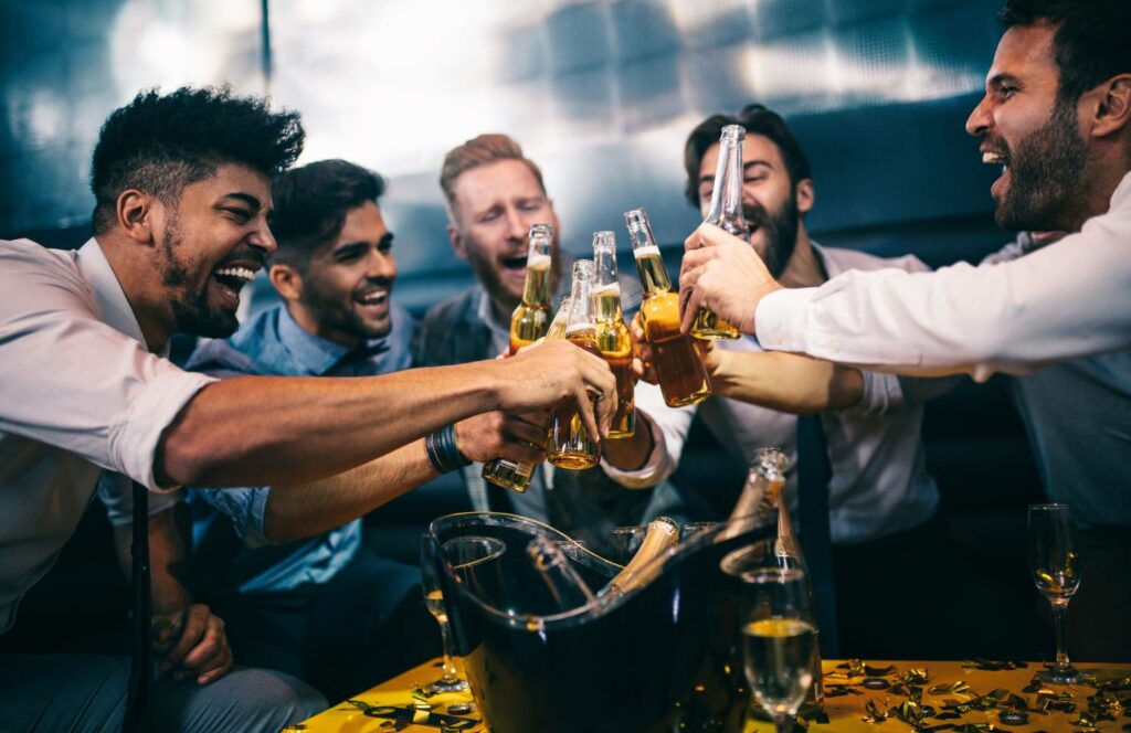 men on a stag weekend in amsterdam