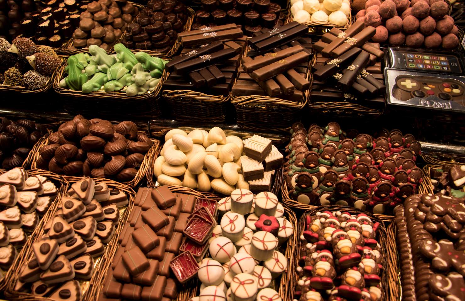 Chocolat de différentes formes