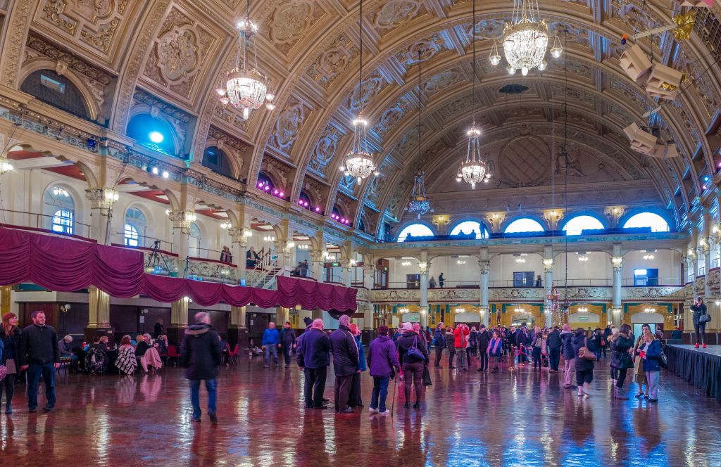 people inside the blackpool ballroom - one of the best couples experience gifts