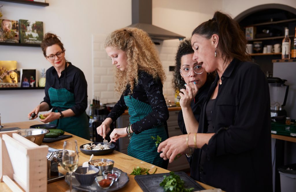 take a cooking class as a fun friends activity in lyon