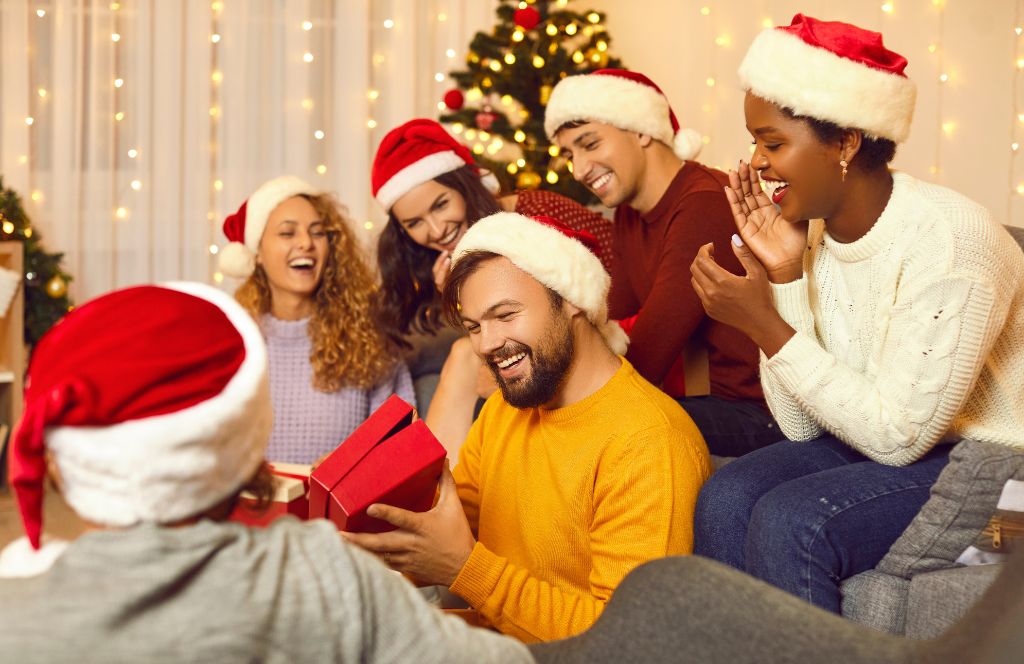 secret santa is a funny christmas gift exchange