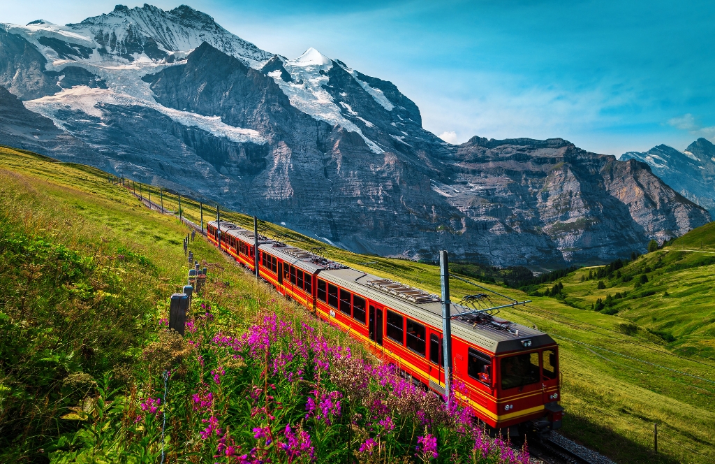 Zug zum Jungfraujoch