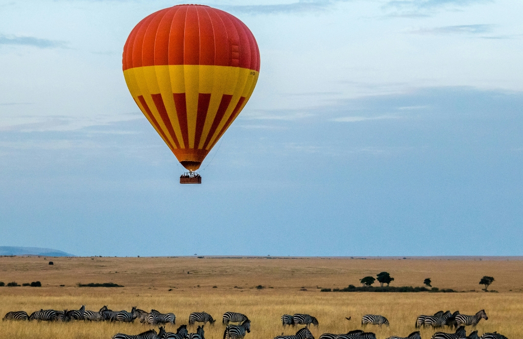 Heißluftballonsafari in Kenia