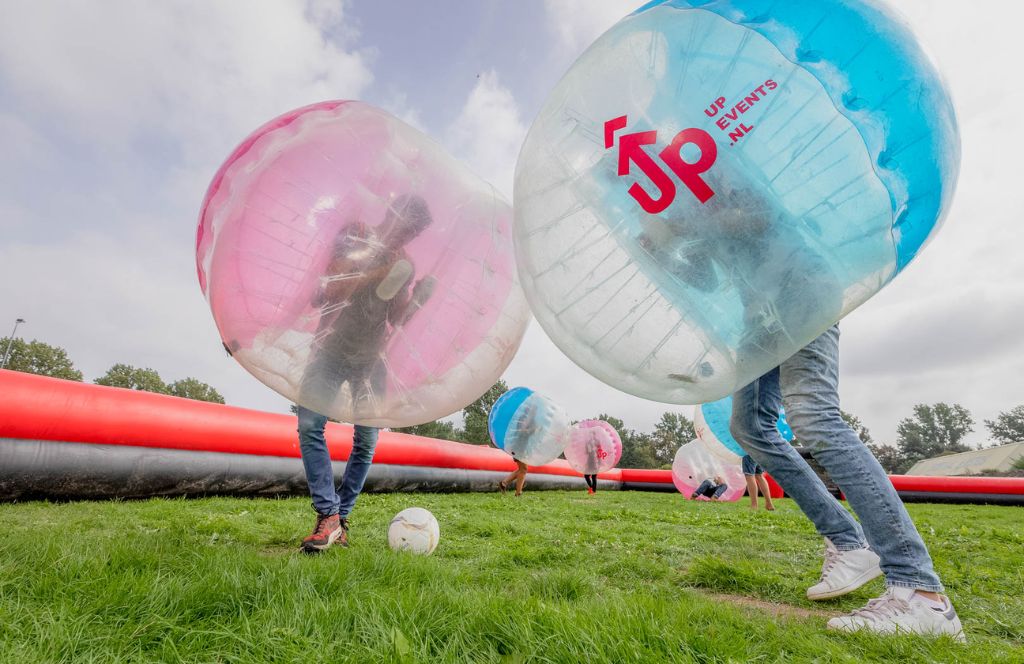 play bubble football during your amsterdam stag party