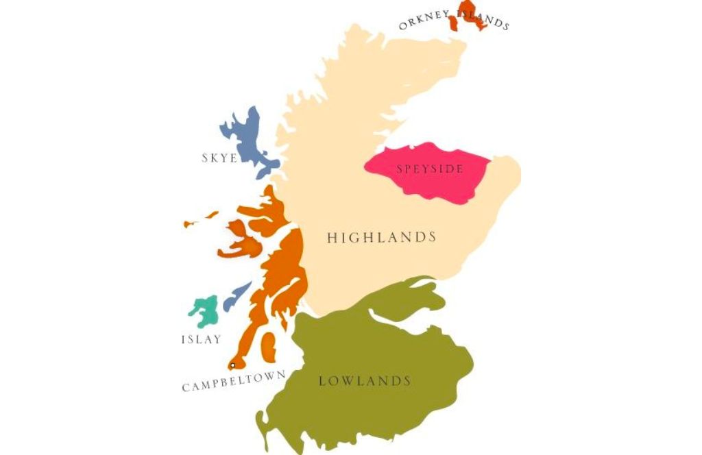 map of whisky regions scotland