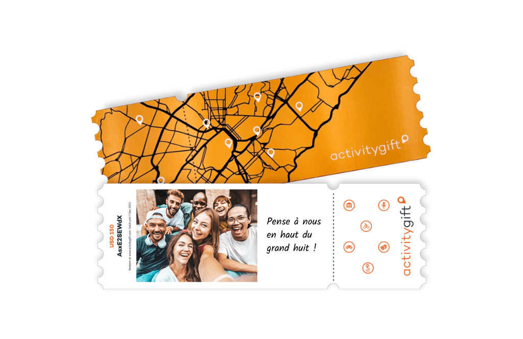 Une carte cadeau offerte pour un fan de parc d'attraction